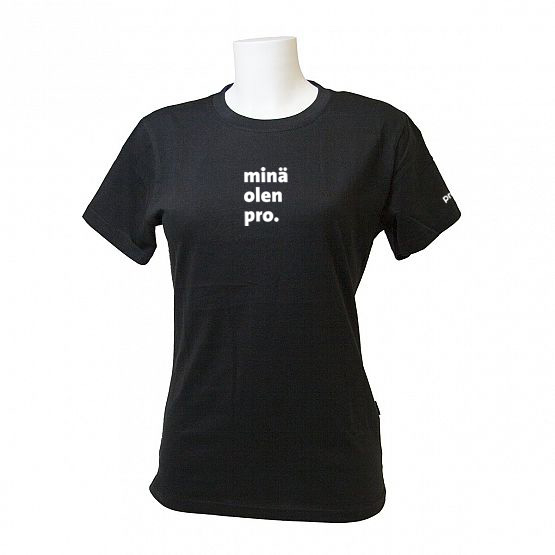 Kiteen Tekstiilitehdas Minä olen pro -kotimainen naisten t-paita